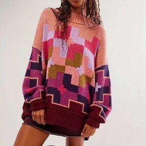 Free people sweater oversize XS NWT